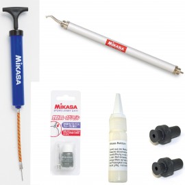 Mikasa Ball Reparatur- und Pflegeset XXL (Pumpe, Balldicht, Pflegelösung, Ventil, Reparaturwerkzeug)
